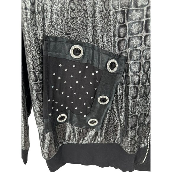 Vintage La Velina Jacket Womens No‎ size tag Grunge Goth Dark Mystical Whimsy - Picture 4 of 7